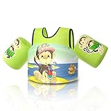 Rrtizan Schwimmweste für Kinder, Schwimmhilfe Passend für Kinder und Kleinkinder von 2-6 Jahren 14-30 kg Jungen und Mädchen, Ideal Schwimmhilfen Schwimmflügel mit Sicherheitsschnalle &