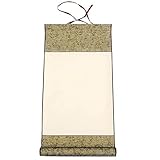 Kalligraphie Hängende Rollen Chinesische Klassische Leere Kalligraphie Rolle-Hängende Chinesische Kalligraphie Feine Schriftrolle Chinesische Papierrollen für Malerei Kalligraphie Kunst, 32x74