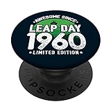 Leap Day Birthday - Fantastisch seit 1960 - Schaltjahres-Geburtstag PopSockets mit austauschbarem PopGrip