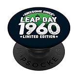 Leap Day Birthday - Fantastisch seit 1960 - Schaltjahres-Geburtstag PopSockets mit austauschbarem PopGrip