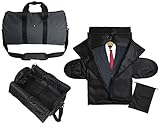 Case4Life 2-in-1 Reisetasche Duffel Handgepäck Kabinengepäck Flugtasche + 39” Reise Passen Abdeckung Kleidungsstück Koffer inc Separate Schuh- / B