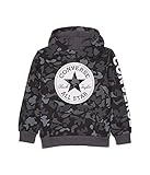 Converse Kids Boy's Camouflage Chuck Patch Fleece Pullover Hoodie (Little Kids) Black 5 L