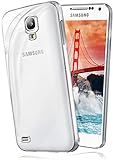 moex Aero Case kompatibel mit Samsung Galaxy S4 Mini - Hülle aus Silikon, komplett transparent, Klarsicht Handy Schutzhülle Ultra dünn, Handyhülle durchsichtig einfarbig,