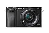 Sony Alpha 6000 Systemkamera (24 Megapixel, 7,6 cm (3') LCD-Display, Exmor APS-C Sensor, Full-HD, High Speed Hybrid AF) inkl. SEL-P1650 Objektiv schw