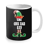 Kaffeebecher mit Aufschrift 'Best Christmas Gifts', coole Papa-Elfen-Motiv, für Familie, Weihnachtsfeier, lustige Weihnachten, 325