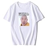 GL SUIT 2020 Tiktok Net Egg Man Xue Hua Piao Piao Lyrics Print Top Rundhals Kurzarm Brief Unisex Casual Inspirierend T-Shirts für Männer und Frauen,D,XL