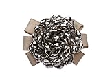 La Loria 2 Schuhclips - Grey Circle- Schleife in Grau, Accessoires für Schuhe, Schuhschmuck, abnehmbare Clips, B