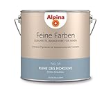 Alpina 2,5 L. Feine Farben, Edelmatte Wandfarbe für Innen, No.14 RUHE DES NORDENS - Stilles Graub