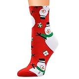 Zhiyao Damen Bunte Socken Lustige Socken mit Motiv Karikatur Tier Witzige Niedlich Katze Hund Coole Socken Baumwolle Weihnachten Geschenkideen für Frauen M