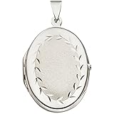 JOBO Damen-Medaillon aus 925 Silber Oval zum Öffnen für 2 F