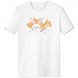 DIYthinker Frohe Ostern Religion Christentum Festival niedliches Rosa, Lila, Gelb gefärbtes Ei Häschen Kultur Illustration Muster Pinsel Rundhals Weißer T-Shirt - Multi - S