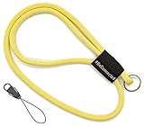 stylected Schlüsselband lang als Schlüsselanhänger (gelb - 45cm) - Band mit Ring für Schlüssel, Ausweis, Handy, Kamera - Lanyard für Herren, Damen &