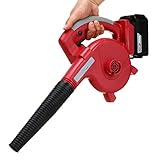 Starker Laubbläser Rückentragbar Elektro-Laubsauger, 2-in-1 Garten Blower und Vakuum & Shredder, stufenloser Wechsel zum Reinigen Staub & Klein Trash, Auto, Computer-Host ( Size : Dual battery-4.0ah )