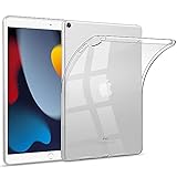 HBorna Hülle für iPad 10.2 (iPad 9. Generation 2021/iPad 8. Generation 2020 / iPad 7. Gen 2019), durchsichtige Silikonhülle TPU Back Cover Schutzhülle für das Neue iPad 10.2 Zoll, Transp