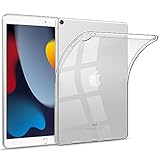 HBorna Hülle für iPad 10.2 (iPad 9. Generation 2021/iPad 8. Generation 2020 / iPad 7. Gen 2019), durchsichtige Silikonhülle TPU Back Cover Schutzhülle für das Neue iPad 10.2 Zoll, Transp