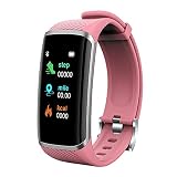 Allegorly Fitness Tracker Fitness Armband Wasserdicht IP67 Fitness Uhr Schrittzähler Uhr Aktivitätstracker Sportuhr für Damen Herren Kinder Anruf B