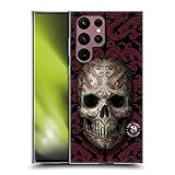 Head Case Designs Offizielle Anne Stokes Drachen Wirbel Muster Orientalische Schädel Soft Gel Handyhülle Hülle kompatibel mit Samsung Galaxy S22 Ultra 5G