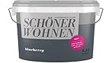 SCHÖNER WOHNEN FARBE Wand- und Deckenfarbe Trendfarbe Blueberry, matt, 2,5