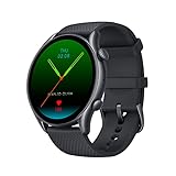 AMAZFIT Smartwatch GTR 3 Pro 1,45 Zoll AMOLED-Display Fitness Watch mit GPS, Überwachung von Herzfrequenz, Schlaf, Stress, SpO2, über 150 Sportmodi, Bluetooth-Anrufen, Musiksteuerung, Alexa (Black)