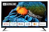 DYON Smart 49 XT 123,2 cm (49 Zoll) Fernseher (4K Ultra-HD Smart TV, HD Triple Tuner (DVB-C/-S2/-T2), Prime Video, Netflix & HbbTV) [Modelljahr 2021]