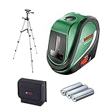 Bosch Kreuzlinienlaser UniversalLevel 2 Set (3x AA Batterien, Softbag, Arbeitsbereich: 10 m, Selbstnivellierungszeit: 4 s, Betriebsdauer: 5 h)