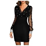 CHENSIYU Weihnachtskleid Damen Gothic Weihnachtskleid Lange Hemdkleid Winterkleid 80er Jahre Kleidung Damen Boho Flowy20er Jahre Brautkleider Ballkleider Damen Lang