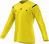 adidas Herren Langarm Schiedsrichter Trikot Referee 14, Vivid Yellow S13/Collegiate Navy/Hi-Res Red F13, XL