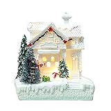 Weihnachtsdorf Mit Beleuchtung Beleuchtet Häuser Weihnachtsstadt LED-Winterlandschaft Weihnachtsdeko, Mini Indoor Schneehaus Für Nachtlichter Kinderzimmer Weihnachtsgeschenke Batteriebetrieb