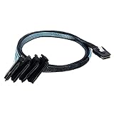 Fransande SAS SFF 8087 Bis 4 SFF 8482 29+15P SATA-Festplattenkabel All-In-One-Festplattendatenkabel 50Cm SATA-Kab