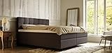 Schlaraffia Schnellliefer-Boxspringbett Aida 180x200 cm Farbe anthrazit I 7-Zonen TFK Matratze Härtegrad H2 & H3 I Geltex Gelschaum-Topper I Schwebeoptik