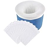 QiuQiu Pool-Skimmer-Socken, Poolschoner für Skimmerkörbe, Pool-Filter, Schutzsocken, Netz für Filterskimmer für Boden- und oberirdische Pools (10 Stück)