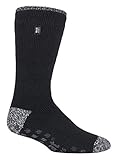 HEAT HOLDERS - Herren Winter Extrem Warm Antirutsch Thermosocken mit ABS (39-45 Eur, Black (Siskin))