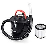 Navaris Aschesauger 10L mit Filter 800W - Asche Ruß Staubsauger für Kamin BBQ Grill Ofen - Kaminsauger Aschestaubsauger Kaminstaubsaug