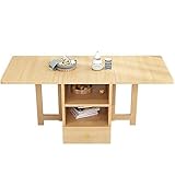 QYHGS Massivholz multifunktionale Klapptisch Gartentische Esstisch Nordic Startseite teleskopisch Schreibtisch Kleiner Apartment Massivholz-Esstisch rechteckig Kombination (Size : 120cm)