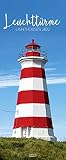 Leuchttürme 2022: Schmaler Wandkalender. Foto-Kunstkalender über den Leuchtturm an der Küste. PhotoArt Vertikal. 28,5 x 69