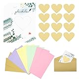 LLGLEU 10 PREMIUM Rubbelkarte zum selber machen inkl. Umschlag - Rubbellos als Gutschein zum Valentinstag Geburtstag Hochzeit Schwangerschaft, individuelle Glückslos zum selber beschriften (10er Set)