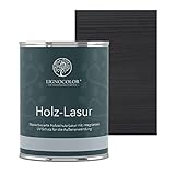 Lignocolor Lasur Holzlasur Holzschutzlasur für Außen 750ml (Anthrazit Grau)