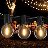 [2 Stück] Lichterkette Außen, Litogo Lichterkette Glühbirnen 19M G40 50+4 LED Globus Birnen Wasserdichte Led Lichterkette Garten Retro Lichterkette Innen Decor für Weihnachten Hochzeit Party Warmweiß