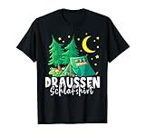 Draußen Schlafshirt I Camping Zelten Pfadfinder Camper T-S