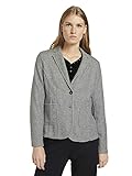 TOM TAILOR Damen Blazer, 11282-Silver Grey Melange, M