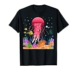 Red Jellyfish Meer Ozean Tierliebhaber Geschenk Rote Qualle T-S