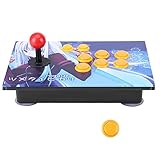 HEEPDD Arcade Spiel Stick Arcade Game Controller Kampfstock Joystick Gamepads mit USB für PC Arcade Game Android Smartphone TV