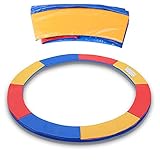 Einfeben Federabdeckung Ø 244/305cm Blau/Bunt PVC PE Trampolin Randabdeckung für Trampolinbezug Trampolin-Ersatzteil 100% UV-beständig