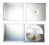 CD Hüllen aus Metall in CD Jewel-Case Format, Metall CD Leerhüllen für je 1 CD/DVD/BD-R Rohling - 10er Pack