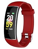 Fitnessarmband für Damen,Schrittzähler Kalorienzähler Armband,1,57 Zoll Touch Farbdisplay,Fitness Tracker Damen Fitnessuhr Herren Smartwatch Android iOS Pulsuhr L