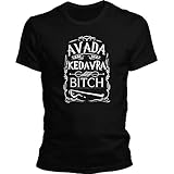 DragonHive Herren T-Shirt Harry Potter Avada Kedavra Hogwarts, Größe:XXL, Farbe:Schw