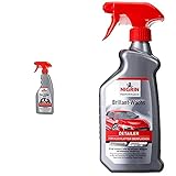 NIGRIN 74245 Turbo Felgenreiniger, 2x 0,5 Liter, selbstaktiver Reiniger für alle Felgen, säurefrei & Performance Brillant-Wachs TURBO Auto Wachs, 500 ml Sprüh-Flasche, intensiviert Farb