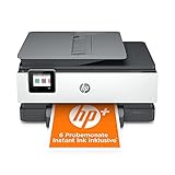 HP OfficeJet Pro 8022e Multifunktionsdrucker (HP+, A4, Drucker, Scanner, Kopierer, Fax, WLAN, LAN, Duplex, HP ePrint, Airprint, mit 6 Probemonaten HP Instant Ink Inklusive) B