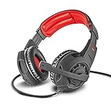 Trust Gaming 21187 Headset GXT 310 mit Mikrofon für PS4, PS5, PC, Nintendo Switch, Xbox Series X, Xbox One - Radius Kabelgebundene Gaming-Kopfhörer mit Verstellbares Mikrofon und Kopfbügel - Schw