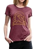 Spreadshirt Harry Potter Gryffindor Löwe Frauen Premium T-Shirt, L, Bordeaux